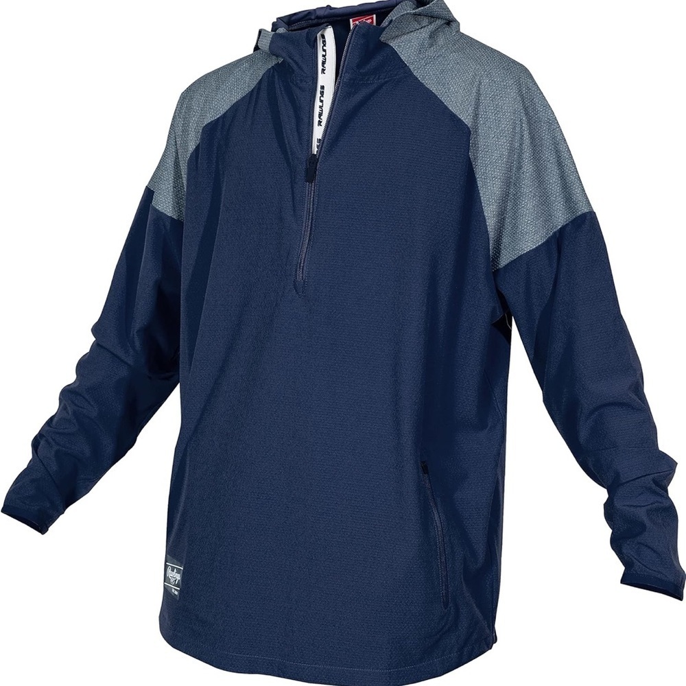 Rawlings Boy's COLORSYNC Long Sleeve Jacket w/ fitted hood
Large Navy/508-bb3